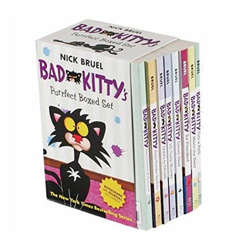 7 Nick Bruel "Bad Kitty" chapter books, plus the "Bad Kitty Keep Your Paws Off My Journal"