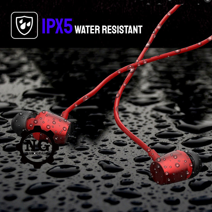 NatoGears Xtreme 48 Hours Playtime Bluetooth IPX5 Sport Neckband Earphones