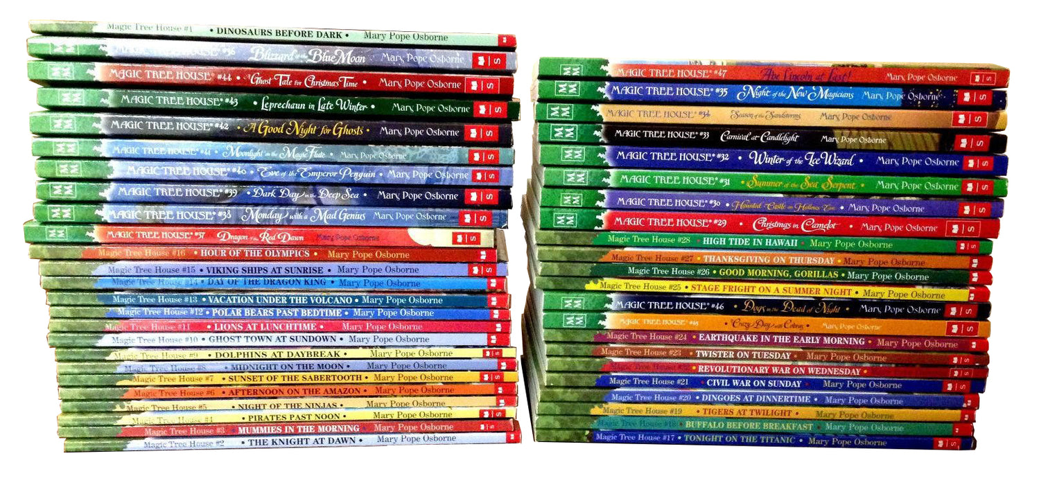 Magic Tree House Complete Series Paperback Book Set: Books # 1 - 47 By Mary Pope Osborne--Used-Like New!